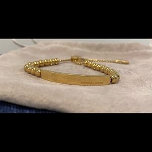 Michael Kors logo plaque bracelet